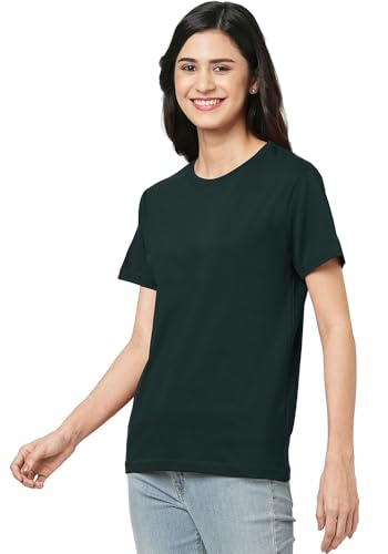 Image of Wear Your Opinion Women's S to 5XL Plain Solid 100% Cotton Unisex Boyfriend Fit T-Shirt (Design: Solid)