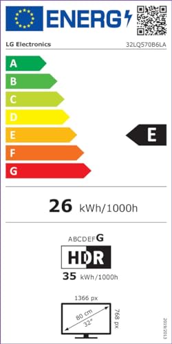 TV LCD LG 32LQ570B 80 cm Smart TV 2 x HDMI 1 x USB - vue 9