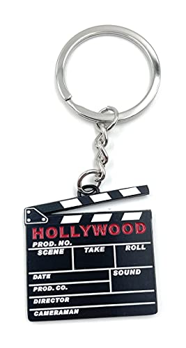 H-Customs Porte-clés avec rabat de réalisateur Hollywood - Noir, Noir , taille unique