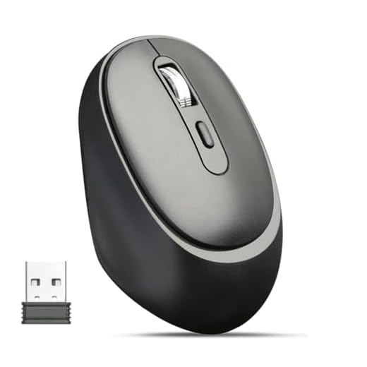 TEZER Wireless Mouse for Laptop, 2.4G Portable Computer Mouse, Ergonomic Design, USB Receiver, for Laptop, PC, Computer, Chromebook, Notebook,