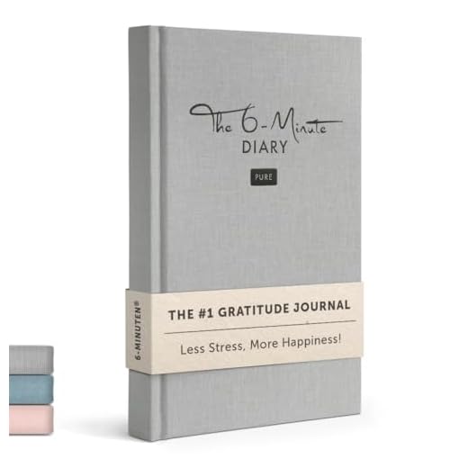 UrBestSelf 6-Minuten Diario de Gratitud PUR (Inglés) - Más Bienestar y Autoconocimiento + Diario Personal - Mindfulness, Meditación, Journaling Notebook para Adultos 2026