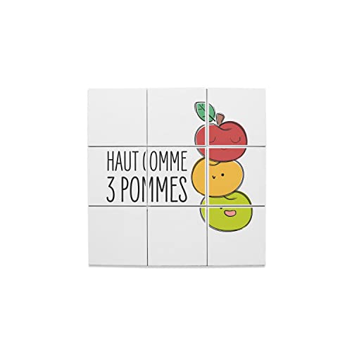 Carreaux céramique décoratif Haut comme 3 Pommes 32,4 x 32,4 cm