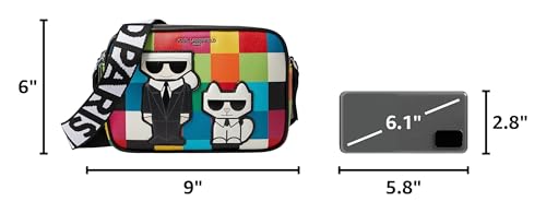 Image of KARL LAGERFELD womens Maybelle Printed Crossbody