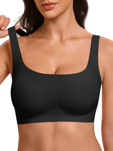 Image of Jelly Wireless Bras for Women No Underwire Push Up Seamless Full Coverage Bralettes Support Lift Everyday Bra