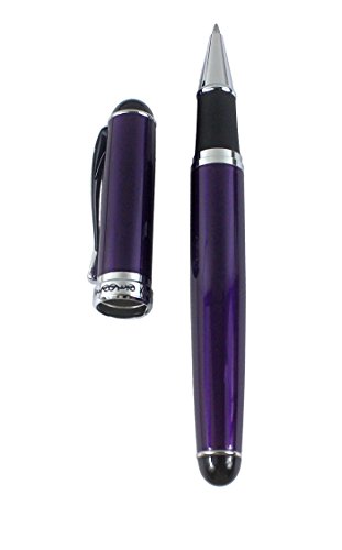 Gullor Jinhao X750 Rollerball Pen, Silver Trim, Black Ink(0.7Mm), Purple #TOP3