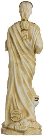 BeautifulGreekStatues Hestia Goddess of the hearth, home family, and the state Statue Gold Tone 6.69"