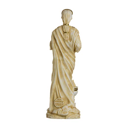 Estatua de Hestia Diosa del Hogar en tono dorado 6.69" miniatura 5