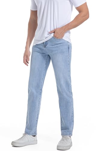 Men's Jeans Regular fit Blue Straight Stretch Fashion Comfort Jeans4