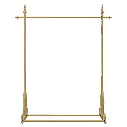 Présentoir de magasin de vêtements en fer forgé doré - Penderie design 120cm