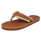Nautica Men's Clifford Flip-Flop, Tan/Khaki, 7
