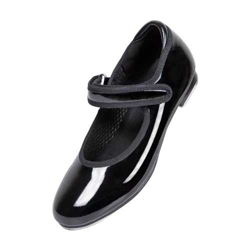 ARCLIBER Black Tap Shoes for Girls and Boys Non-Slip Tap Dance Shoes for Toddler/Little Kid/Big Kid-2 Little Kid