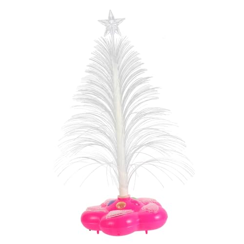 NUOBESTY Colorful Fiber Optic Christmas Tree Light with Sparkling Effects No Battery Needed Decoration for Home Bedroom Party and Holiday Festivities Random Color