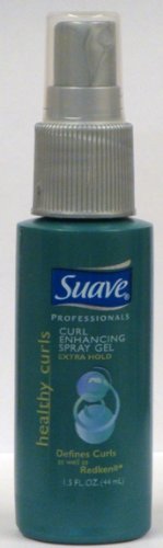 Suave Healthy Curls, Curl Enhancing Spray Gel, Extra Hold, Travel Size 1.5 Oz (Pack of 15)