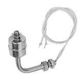 Akozon Schwimmerschalter für den Flüssigkeitswasserstand, Tauchschwimmerschalter aus Edelstahl, Wasserstandsregler für Tank-Pool-Dose 75 Mm