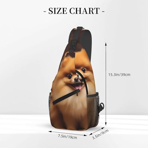 Mochila tipo sling negra para paseo y deporte miniatura 3