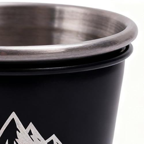 Mini Stainless Steel Coffee Cups - Portable Mugs with Leak-Resistant Design, Ideal for Camping, Travel, and Outdoor Activities for All Ages - Image 7