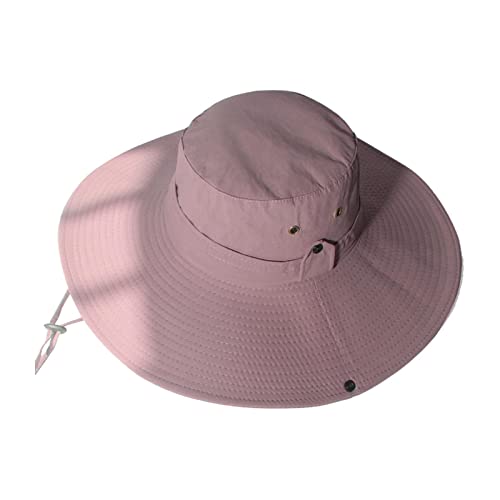 Almencla Homens Adultos Grande Aba Larga Chapéu de Balde Sol Proteger Anti UV Sunscreen Refrigeração