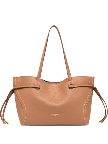 Gianni Chiarini Sac Shopper Violette en Cuir Clay Marron Clair - 4