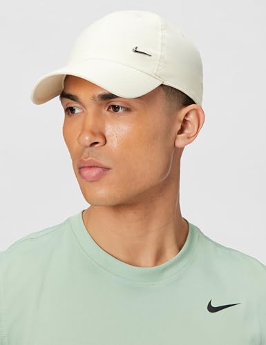 Image of Nike Unisex Adult Dri-FIT Club Unstructured Metal Swoosh Cap Hat | Mens and Womens