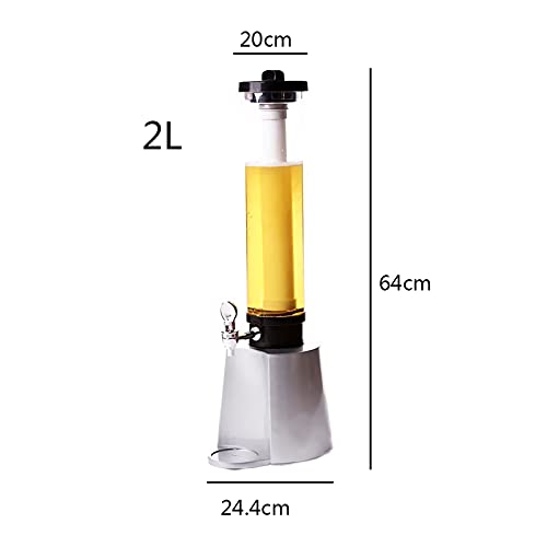 Torre de cerveja Dispensador de bebidas Torre de bebidas Dispensador de cerveja de 2,5 litros, dispe