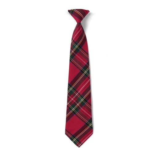 BSJIA Unisex Womens Girls Pre-Tied Plaid Neckties Adjustable Uniform Cosplay Costumes Bow Ties (0#greenred)
