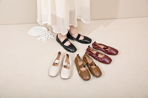 Mary Jane Shoes Women Comfortable Fashion Elastic Ankle Straps Flats Shoes Round Toe Ballet Flats2