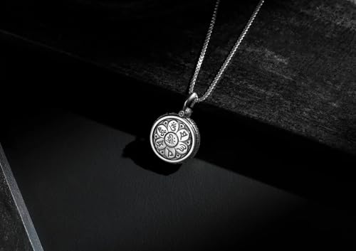 Image of ORIONZ Pendant Locket for Men & Women, 925 Sterling Silver with Zircon, 18K Gold Plated Unisex Jewellery
