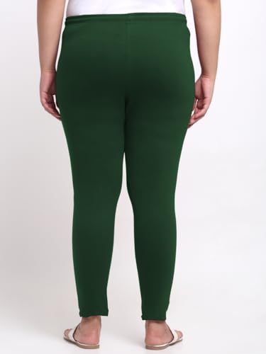 Image of Soft Cotton Ankle Lenght Solid Regular and Plus 35 Colours Leggings for Womens and Girls (Sizes :- M to 6XL)