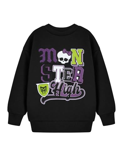Sweat-shirt noir Monster High filles : idée cadeau vêtement crâne