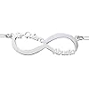 Collar infinito Te Quiero Abuela Plata de Ley 925 – Regalo para abuela de cumpleaños, Navidad,…