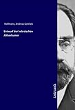Entwurf der hebraischen Altherhumer - Andreas Gottlieb Hoffmann 