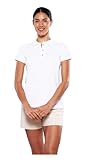 Alfani Playera Polo para Mujer Dama Manga Corta 100% Algodón - Blanco G