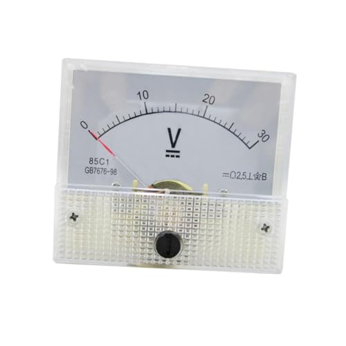 ANDRESLAD Analog Needle DC Voltage Panel Meter 0 30V Voltmeter Gauge Analog Volt Meter for DC Voltage Measurement