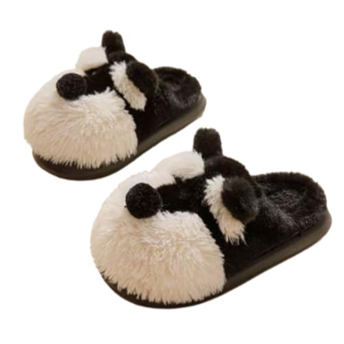 ZQW Women's Fuzzy Dog Slippers Plush Puppy Design Soft Warm Winter House Shoes for Indoor Home Cozy Wear Pets Lovers