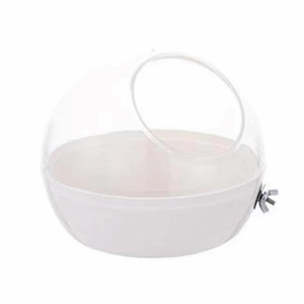 Baño de arena para hámster, bañera de animales pequeños, inodoro transparente para hámster (verde no colgante) — view 10