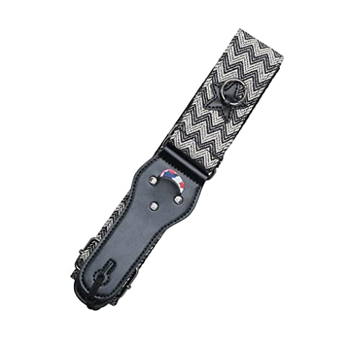 lerwliop Sangle de guitare électrique Ceinture d’épaule Pièces de rechange pour basse Guitaristes Musiciens, Noir blanc - Les Beatles, Paul McCartney, John Lennon, RIngo Starr, George Harrison lerwliop Sangle de guitare électrique Ceinture d'épaule Pièces de rechange pour basse Guitaristes Musiciens, Noir blanc