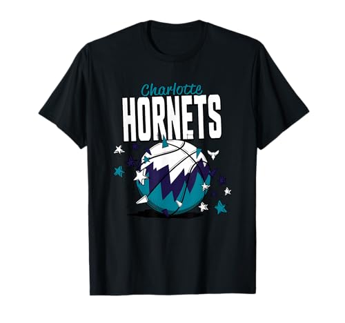 NBA Charlotte Hornets Basketball Doodle Stars T-Shirt