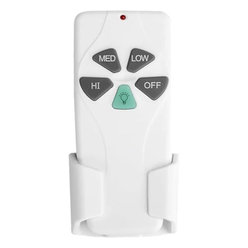 YUEHISY Reemplazo de Control Remoto para Ventilador de Techo para Harbor Breeze Hampton Hunter, Control Remoto de Ventilador de 3 Velocidades de 303,9 MHz, Atenuador de Luz