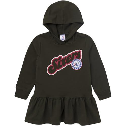 Gerber Toddler Girls' NBA Team Hooded Dress, Philadelphia Sixers, 2T