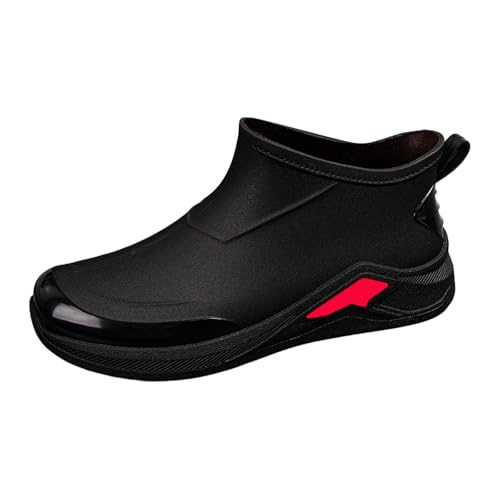 Bottes de pluie homme en caoutchouc imperméables et antidérapantes pour le jardin