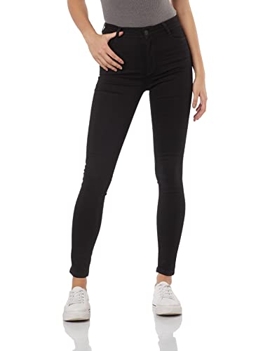 Calça Jeans Feminina Cintura Alta Super Skinny Preto 034