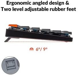 Vista 9 de Keychron K5 SE Teclado mecánico inalámbrico ultradelgado Bluetooth USB con cable diseño de tamaño completo teclado de 104 teclas con interruptor