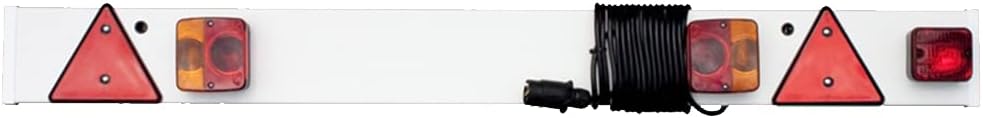Maypole 4 ft 6inches 1.37 m Trailer Lighting Board with Bulb Lamps, Reflectors, Fog Lamp and 6M Cable