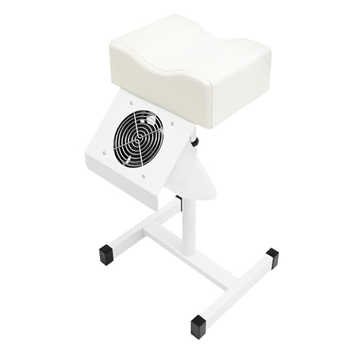Chaise de pédicure avec aspiration et repose-pieds réglable 48-68 cm pour spa