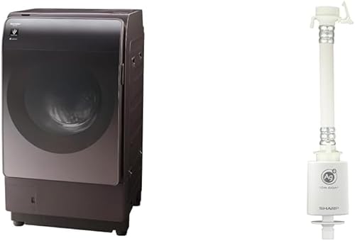 （00:01時点） 【セット買い】 シャープ ドラム式 洗濯乾燥機 ES-X11B-TL 左開き リッチブラウン + 銀イオンホース AS-AG1