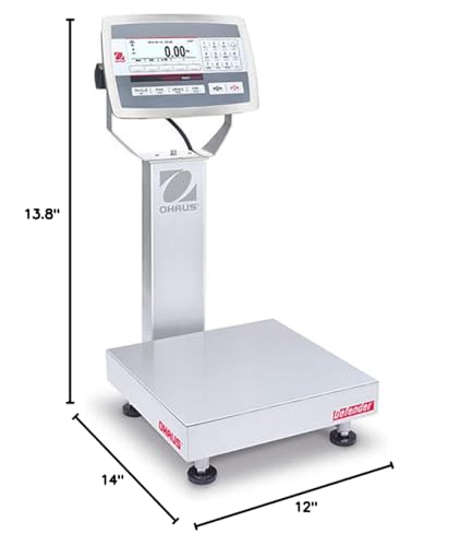 Báscula de banco Ohaus D52XW50RTR1 con columna y display TD52XW miniatura 4