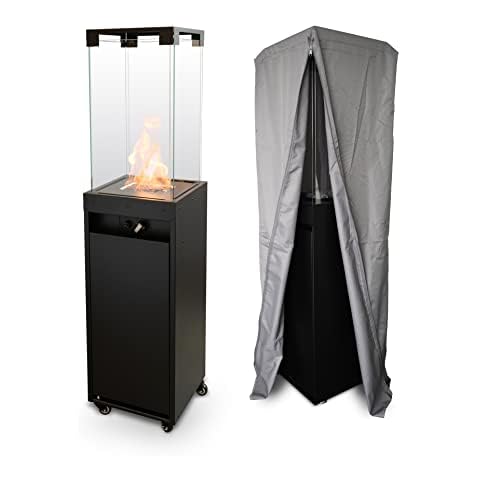 Planika Faro + Cover - Chimenea de Gas para Exterior Cover