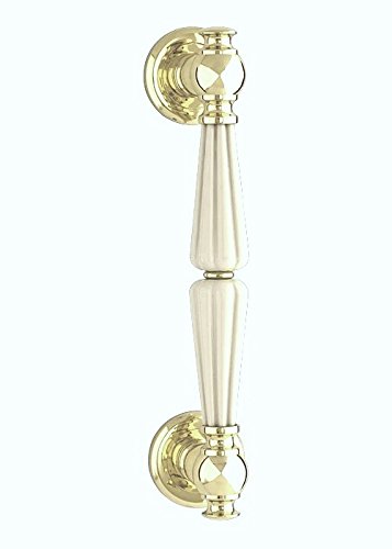 Barre d'appui Elisa laiton et porcelaine pour sécuriser douche et baignoire