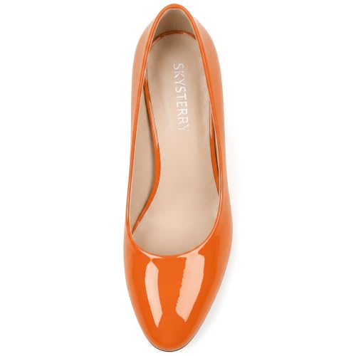 Image of SKYSTERRY Women's Low Heel Dress Pumps Shoes 2 Inch