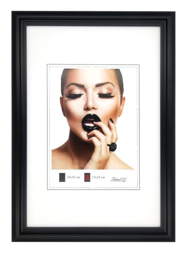 IDEAL TREND Artus Kunststoff Bilderrahmen Wanddeko Collage Poster Bilder Foto Rahmen: Farbe: Schwarz | Format: 50x70